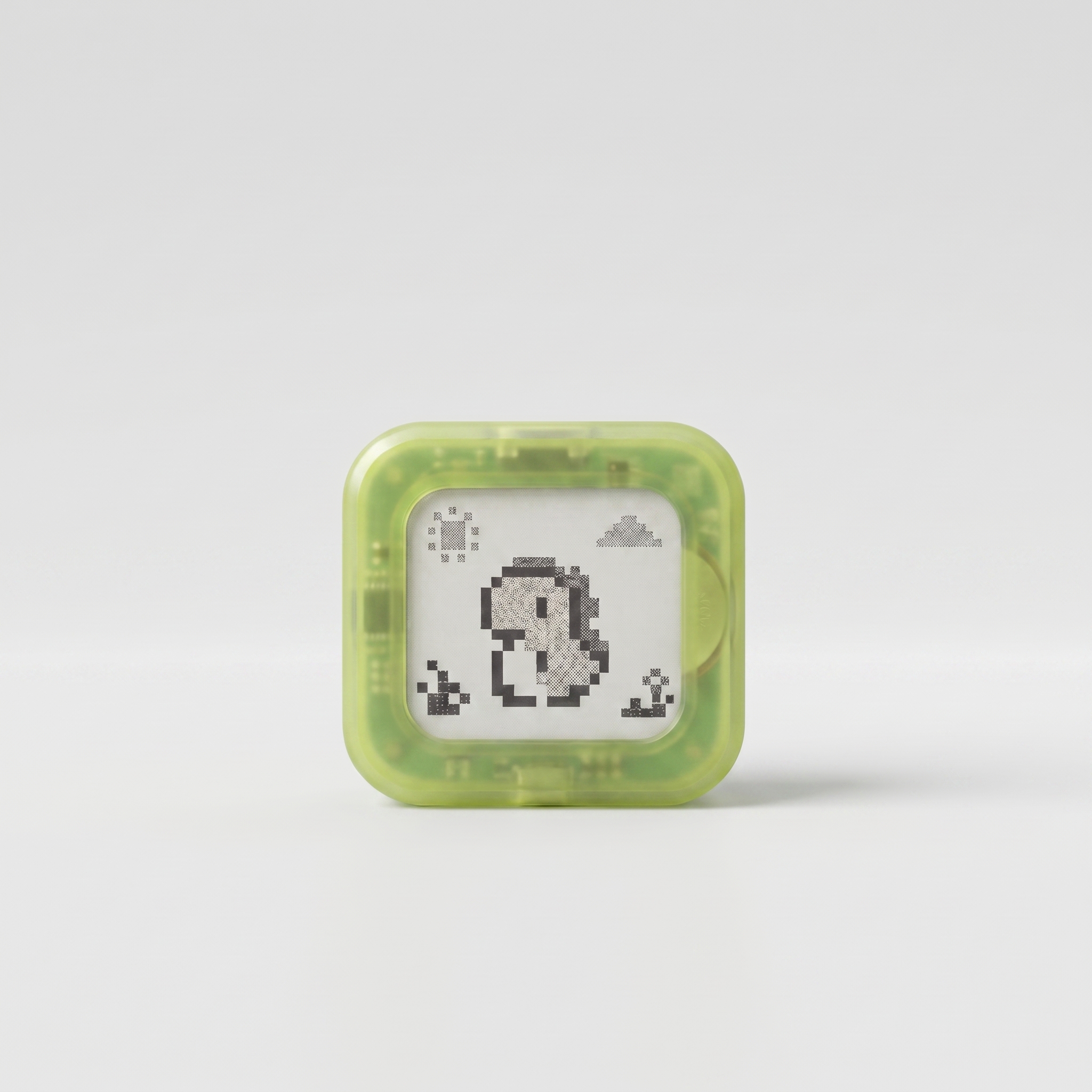 Dino Recess device with a green translucent shell